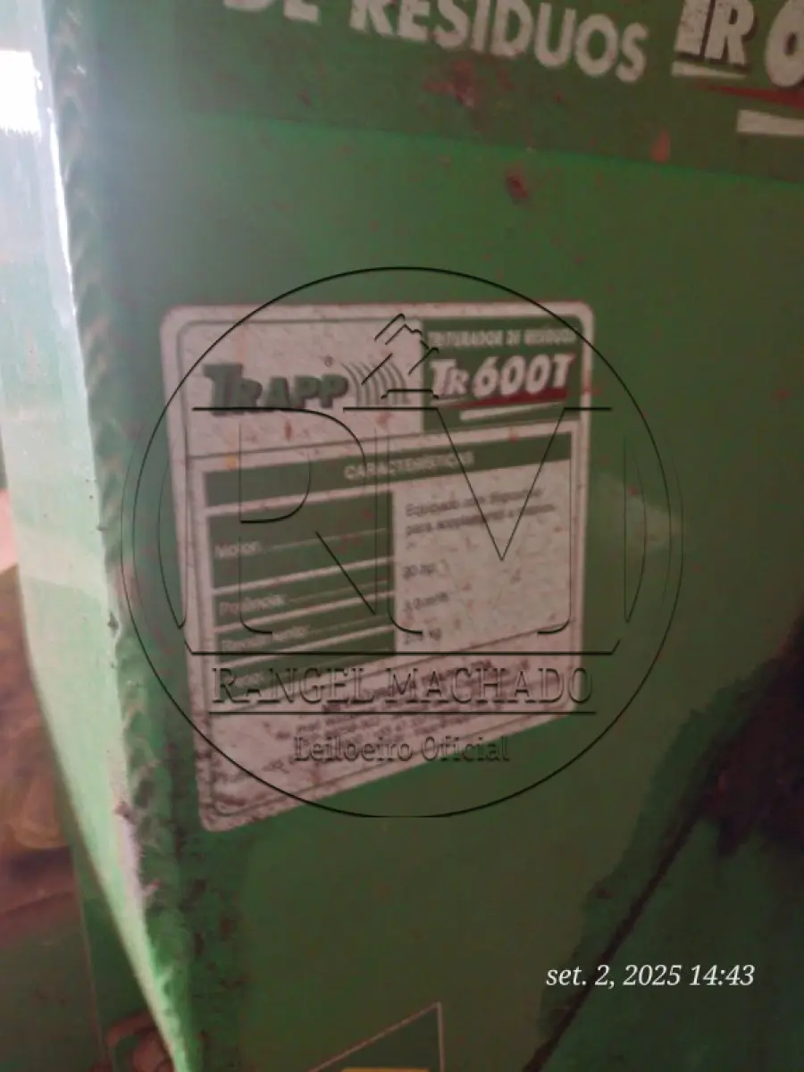 LOTE 018 - Triturador marca Trapp